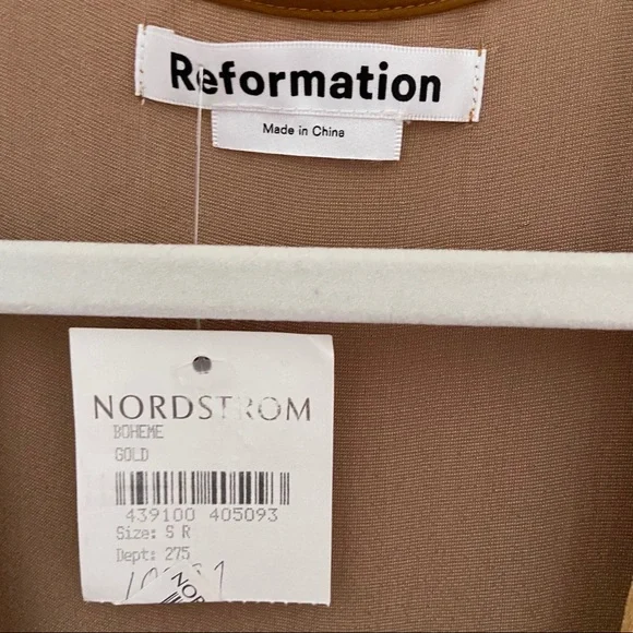 Reformation Boheme Long Sleeve Velvet Wrap Dress - Picture 12 of 16